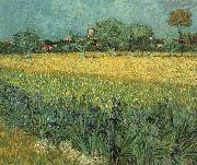 Vincent Van Gogh View of Arles with Irises in the Foreground France oil painting artist